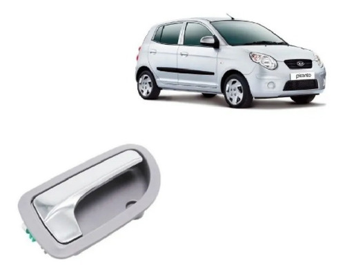 Imagem 2 de 9 de Puxador Porta Maçaneta Interna Kia Picanto 2007 2008 Ate2011