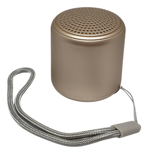 Caixa Som Bluetooth Tws Silicone Mini Speaker 3w Dourado