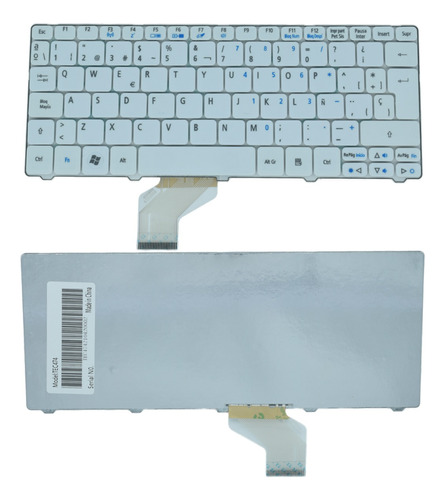 Teclado Acer One Aspire Blanco 532h D255 D270 521 D260 D257