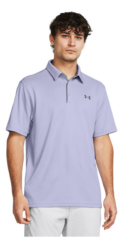 Polo Ua Tech Para Hombre Morado Under Armour