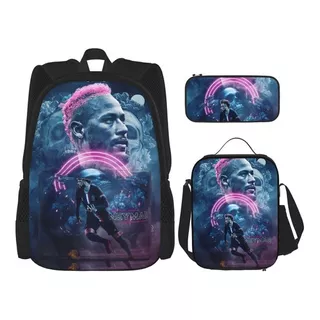 Mochila Escolar Con Set Peças 3 Neymar Lonchera De