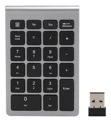 Teclado Numérico Rf304 De 22 Teclas, Usb 2.4 G, Inalámbrico,