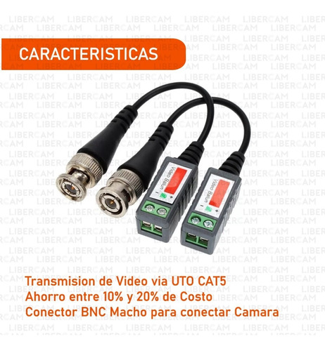 Video Balun Utp Alta Potencia Para Camaras De Seguridad