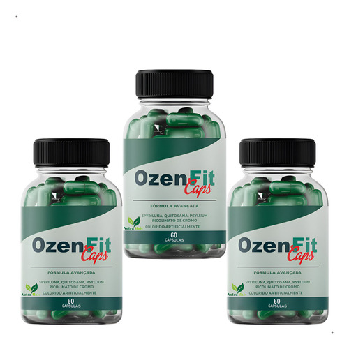 3 Ozenfit Cáps 60 Cápsulas Ozen Fit Ewagrece