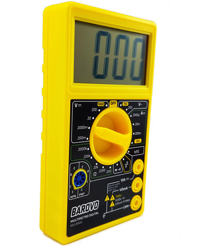 Tester Multimetro Digital Barovo Mul860u C/ Buzzer + Puntas