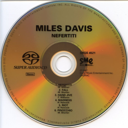 Miles Davis - Nefertiti Dsd Mastering Cd Sacd Audiophile