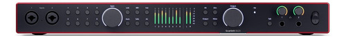 Interfaz De Audio Focusrite Scarlett 18i20 4ta Generación Color Rojo/negro