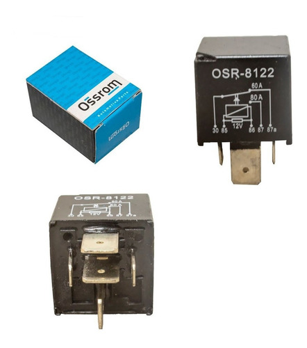 Relay Auxiliar Doble Accion 5/3 Term 12v 80/60a 3 Largos