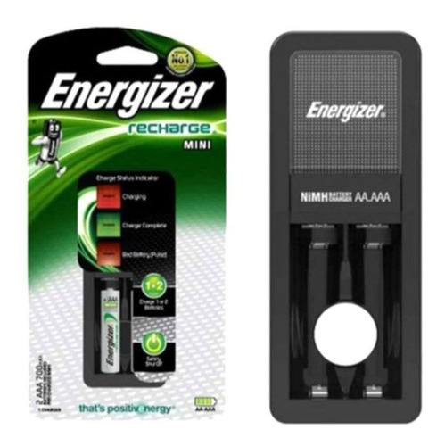 Imagen 3 de 4 de Cargador Energizer Mini + 2 Pilas Recargables Aa + 4 Aaa Rec