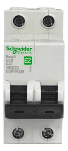 Int. Automatico Schneider Easy9 - 2x20a 6ka C - Ez9f56220