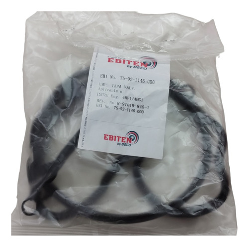 Empacadura Tapa Valvula 4hf1 (8 Hueco) Marca Ebiten