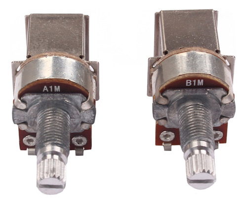 Potenciómetro De Eje Dividido B1m, Accesorio Para Guitarra,
