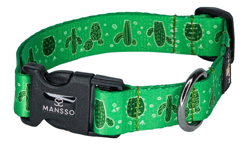 Collar Para Perro/gato Cactus Verde, Mansso