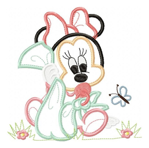 Matriz Para Bordados Maquina Infantil Minnie Mouse Bebé 4079