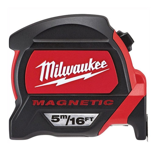 Flexometro Magnetico De 5m/16 Milwaukee Rojo 