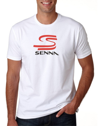 Remera Ayrton Senna Doble S Formula 1 100% Algodón Calidad