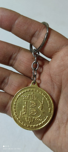 Llavero Moneda Bitcoin Criptomoneda Colección