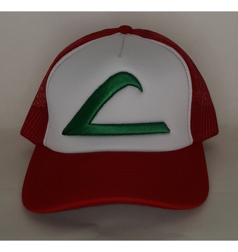 Sombrero De Visera Gorra Hat Gorro Pokemon Ash Roja Malla