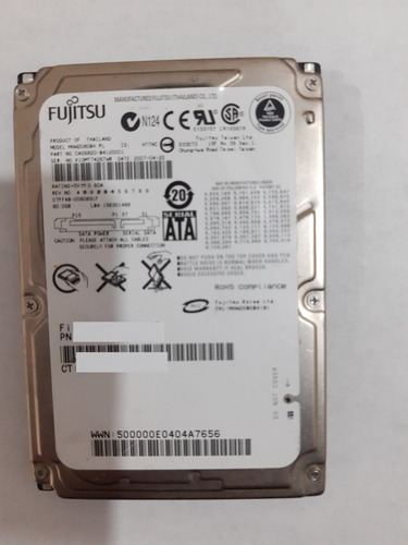Disco Duro Fujitsu Mhw2080bh 80gb Para Refacciones (Usado)