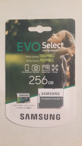 Tarjeta De Memoria 256 Gb, Evo Select