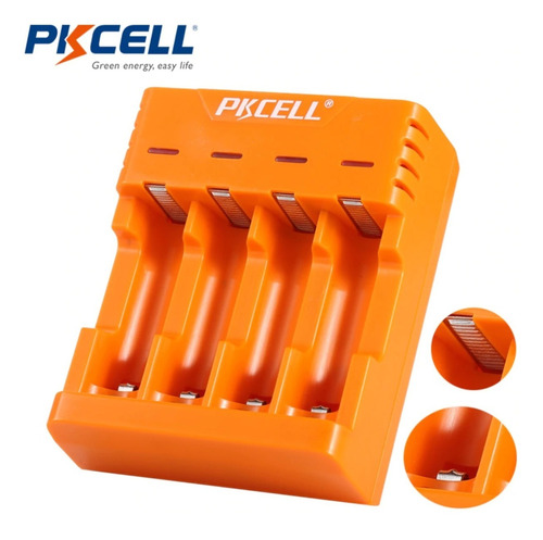 Cargador Baterias Pkcell Para 4 Pilas Aa/aaa Recargables