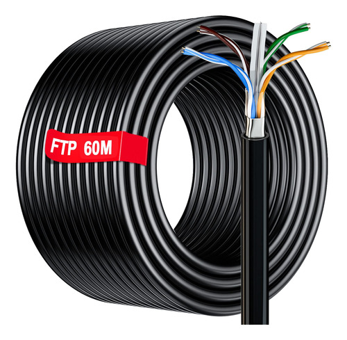 Cable A Granel De Red Ethernet De 200 Pies | Ftp 23awg Blind