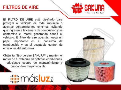 Filtro Para Aire Motor Mitsubishi L200 2.4l 4 Cil 20 Sakura