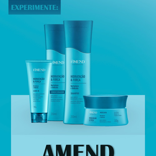 Kit Amend Hidratação E Força Expertise-2p Shampoo + Leave-in