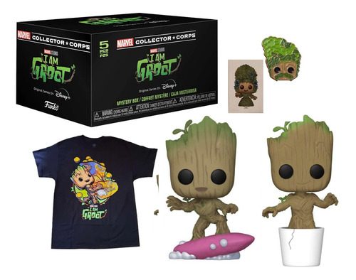 I Am Groot Collector Corps Funko Pop Box Exclusiva Original