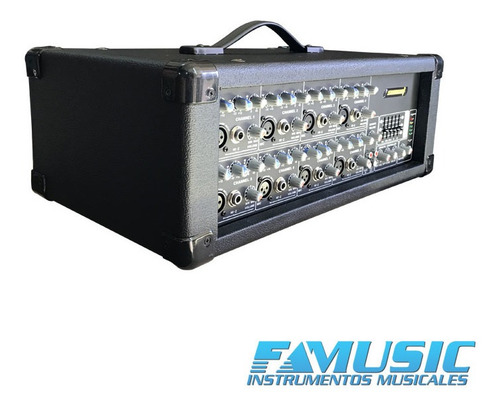Imagen 3 de 10 de Consola Sonido Potenciada Sunset Jcb808cl 8 Canales Eq Delay