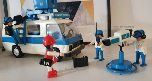 Imagen 2 de 4 de Playmobil Móvil Tv Art 3468 Retro Vintage Colección 70/80´s