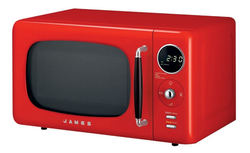 Microondas James Retro Pure Red Maxima Calidad Envios