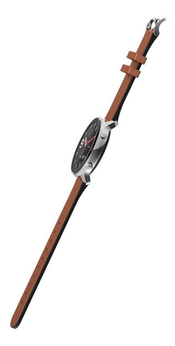 Imagen 3 de 4 de Smartband Amazfit Fashion GTR 1.39" caja 47mm de acero inoxidable stainless steel, malla brown de cuero y bisel de cerámica A1902