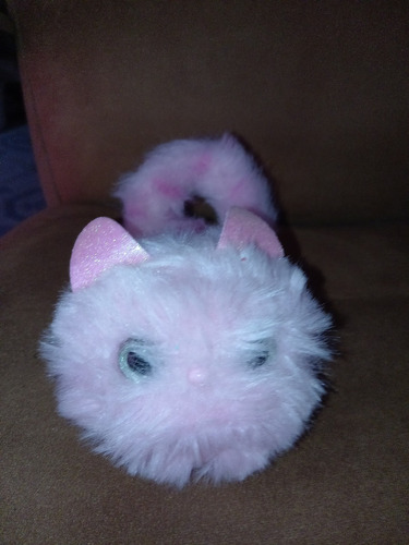 Mascota Interactiva Pomsies Gato Morado Con Luz Y Sonido