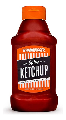 Salsa Catsup Spicy Whataburger Ketchup 1.13 Kg Grande 40 Oz