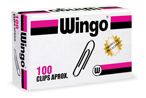 Clip Wingo Cajitas De 100 Clips (paquete De 10 Cajitas)