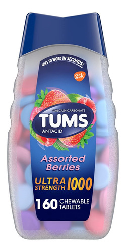 Tums Ultra Strength 1000 Tabletas Masticables De Bayas Surti