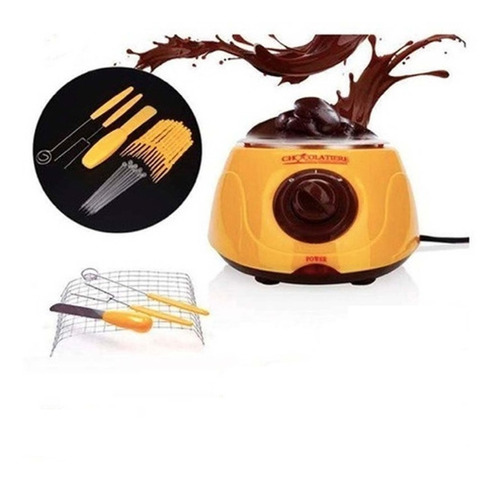 Maquina Olla Fondue Para Derretir Chocolate + 30 Accesorios