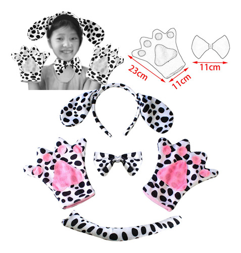 4 Uds. Conjunto De Disfraces De Animales, Adulto Dálmatas