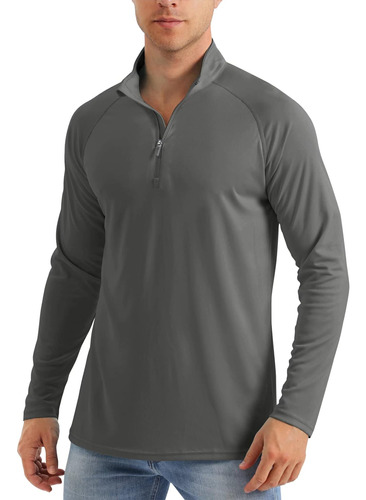 Camisa De Sol Para Hombre Polos De Manga Larga Camisa Solar