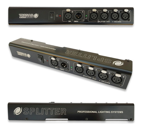 Splitter Dmx - 4 Salidas Aislado P/truss - Tornado - Neutrik