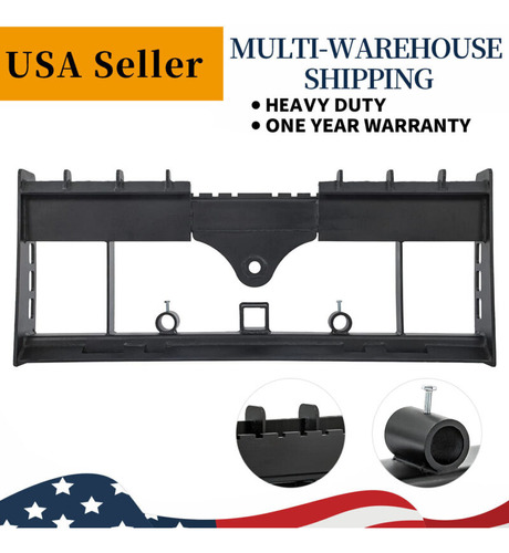 Pallet Fork Frame W/ Receiver Hitch For Skid Steer Loade Eem