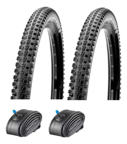 Combo 2 Cub. Maxxis Crossmark Ii 29 + 2 Cam V/auto Vulcan Negro