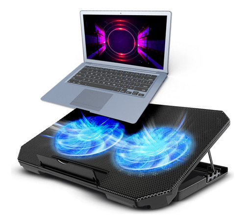Suporte Notebook Base Refrigerada Ventilação Silenciosa Led