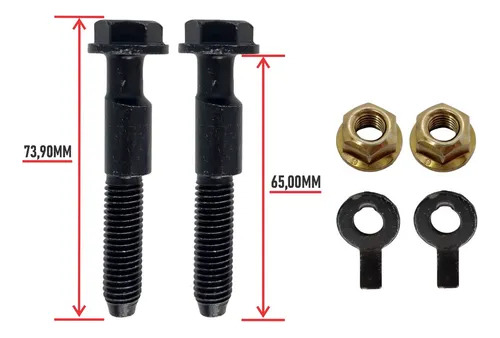 Parafuso De Cambagem M12 Kit Com 20 Pçs
