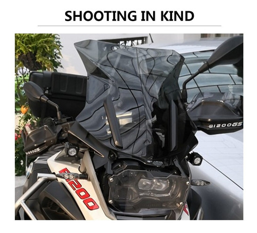 Imagen 10 de 10 de Parabrisas Bmw 1200gs 1250gs Windshield Negro 1200 1250