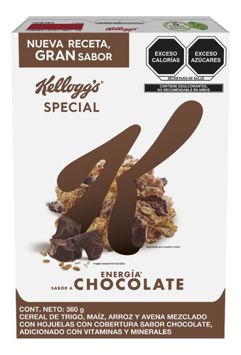 Cereal Special K Energía 360g Sabor a Chocolate