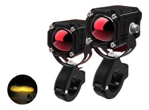 Faros Con Lupa 2 Piezas For Luz Antiniebla De Motociclet [u]