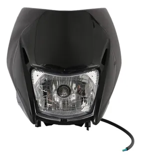 Faro Delantero Completo Para Italika Dm200 Negro Mtc