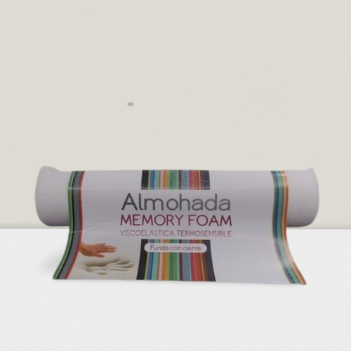 Imagen 2 de 2 de Almohada Blanco Black Viscoelástica Premium Standard